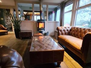 The casual relaxed lounge at Briarfields Hotel in Titchwell.
