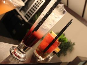Colourful cocktails at the bar of Arbuckles in Downham Market.