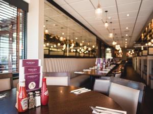 The interior of Arbuckle's Bar and Restaurant in Downham Market.