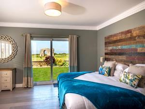 Spacious bedrooms inside self-catering property Sea Folly in Hunstanton, west Norfolk.