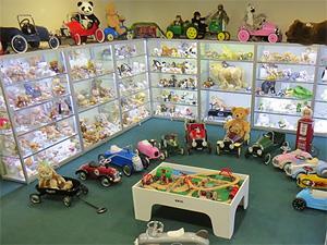 Inside The Steiff Shop in King's Lynn, west Norfolk.