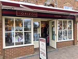 Exterior of Horizon Gifts shop in Hunstanton, west Norfolk.