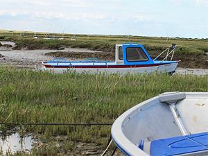 Sailing boats at Brancaster Staithe.