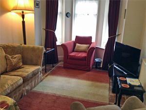The spacious living room area at Foxgloves Cottage in west Norfolk.