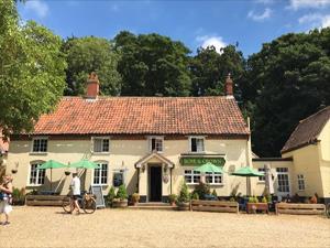 Exterior of The Rose & Crown in Harpley, west Norfolk.