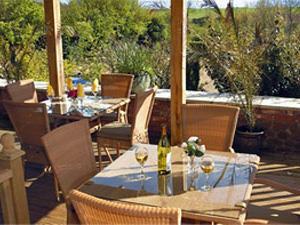 Beautiful outdoor seating area at The King William IV in west Norfolk.