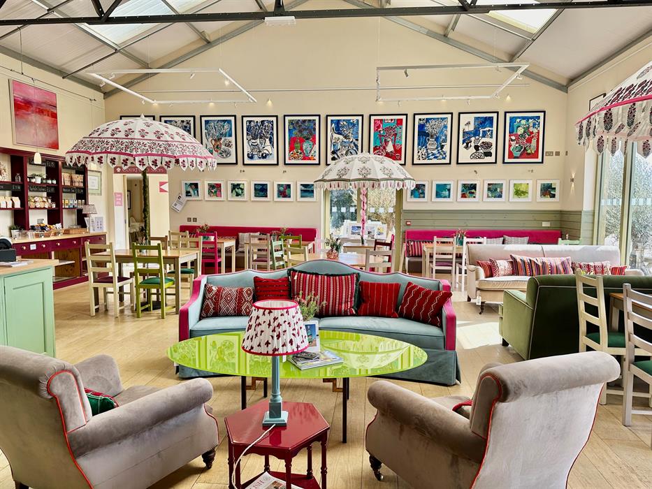 Creake Abbey cafe interior