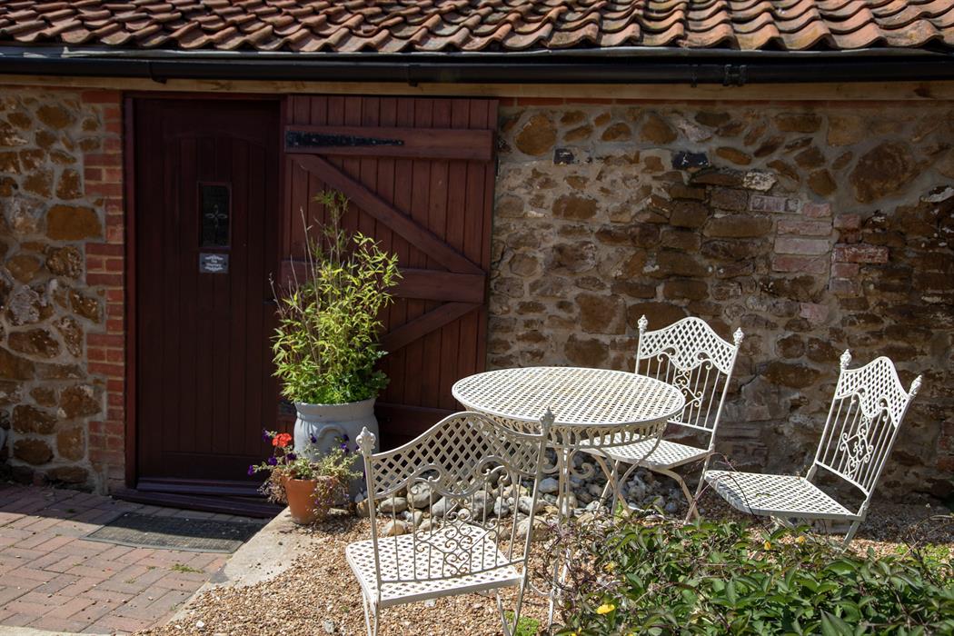Outside seating The Churnery