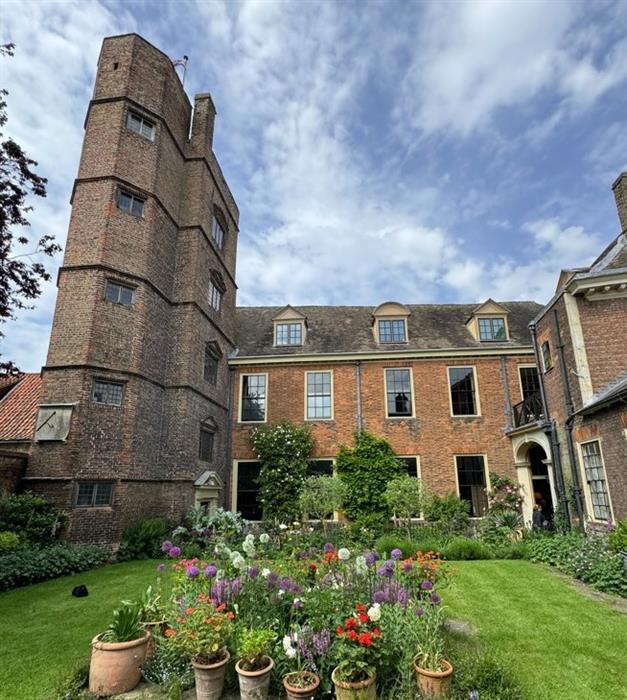Two views of the exterior of Clifton House