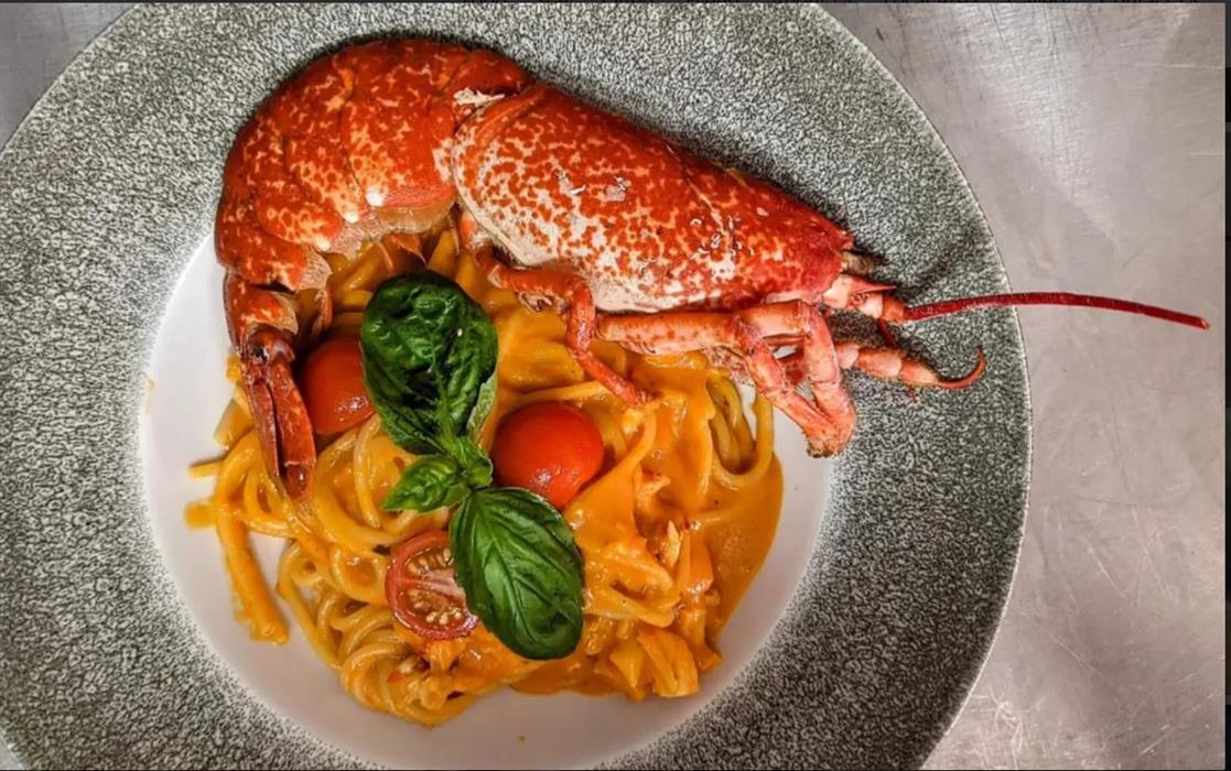Picture of lobster, restaurant, Coach and Horses, Dersingham