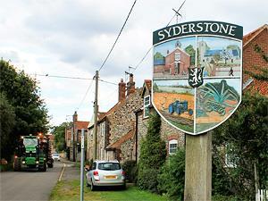 The village sign at Syderstone in west Norfolk.