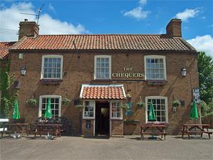 The Chequers front-of-house in west Norfolk.