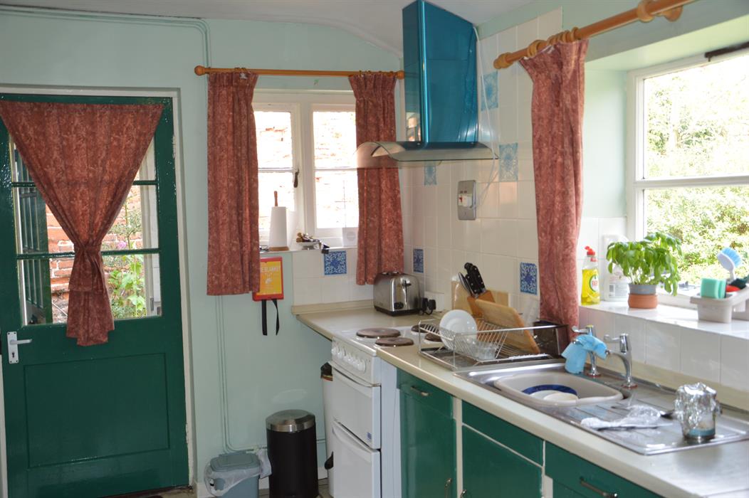The quaint kitchen inside Primrose Cottage at Great Massingham, west Norfolk.
