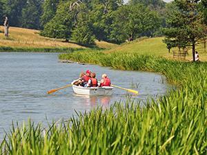 Holkham Boat Hire at Holkham Hall in west Norfolk.