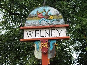 The village sign at Welney in west Norfolk.