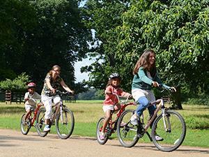 Holkham Cycle Hire at Holkham Hall in west Norfolk.