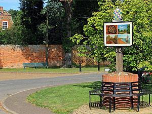The centre of the village at Snettisham in west Norfolk.