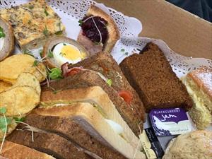 Gentleman's Afternoon Tea for two served at Sweet Things Savoury in Emneth, west Norfolk.