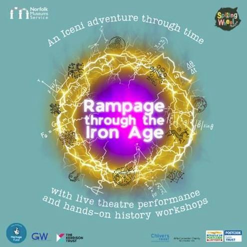 Poster text: Rampage through the Iron Age. An Iceni adventure through time.