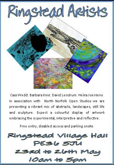 Exhibition Poster showing 4 images of paintings.
