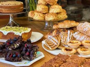 Afternoon tea served at Wittles Castle Acre, west Norfolk.