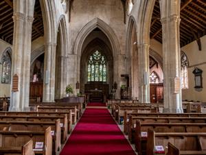 Church of St Mary in Snettisham, west Norfolk.