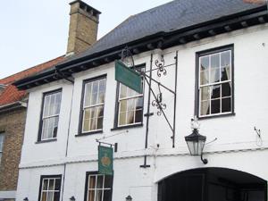 Exterior of The Crown in Downham Market, west Norfolk.