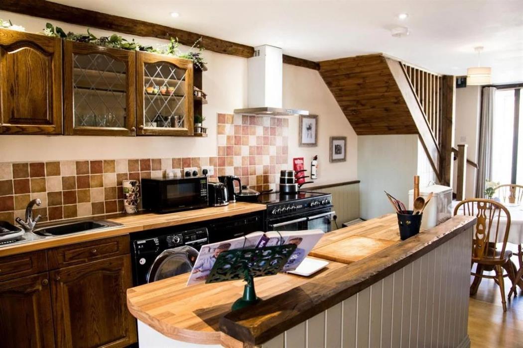 The Old Barn's kitchen space.