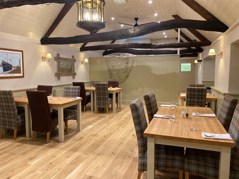 The indoor hotel bar at Caley Hall Hotel in Old Hunstanton.