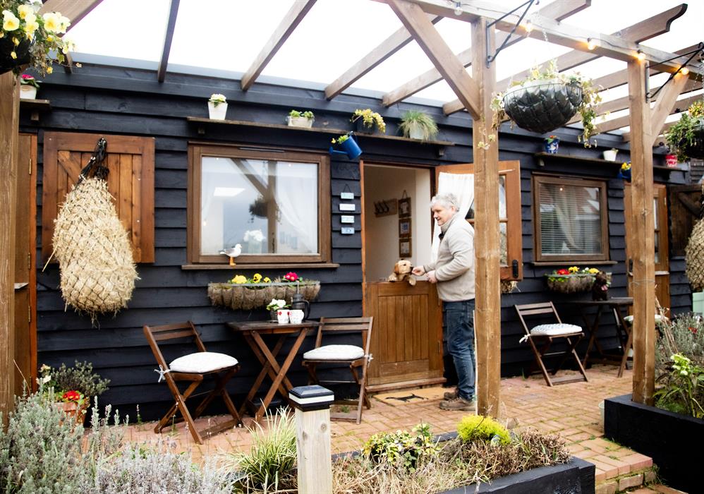 Outside of the stables our dog friendly self catering chalets